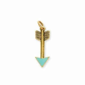 New Thirtyone Gold Brass Tone arrow keepsake charm